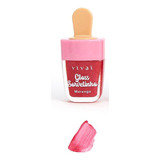 Gloss Labial Sorvetinho Brilho Com Glitter Vivai 4 Cores