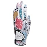 Glove It Luva De Golfe Feminina Luva De Golfe De Couro Cabretta Leve E Macia Para Mulheres Com Proteção UV Palma Retrô Pequena Esquerda