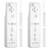 GLOWANT Wireless Controller Replacement For WII Controller 2 Pack Wii Remote Controller Compatible With Wii Wii U Console With Wrist Strap And Silicone Case