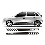 Gm Corsa Novo Adesivo Sport Faixa Lateral Tuning Carros