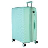 GMTA Mala De Viagem Grande 32 KG Polipropileno Expansível Resistente Cadeado Antifurto Rodas Duplas 360 Inquebrável Verde 