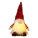 Gnomo Enfeite Papai Noel Decoração Natal Luminária Com Luz
