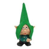 Gnomo Icaro Duende Dos Desejos Amuleto Decorativo Em Resina Cor N a