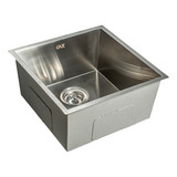 Gnx Pias Inox Cuba Gourmet Quadrada 38x44x22 Aco Inox 304