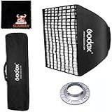 GODOX 24 X 24 Polegadas 60 X 60 Cm Studio Flash Honeycomb Grid Softbox Com Bolsa De Transporte Para Bowens Mount Flash Speedlites