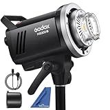 Godox Flash Estroboscópico De Estúdio Super Compacto MS300V Com Lâmpada De Modelagem LED - 300Ws- 5800K- 0-1-1-3s Tempos De Reciclagem- Encaixe Bowens Tipo S- Métodos De Controle- Cabo De