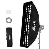 Godox FW22 X 90 Cm 22 9 Cm X 91 4 Cm Bowens Mount Strip Honeycomb Grid Softbox Caixa Macia Portátil Com Suporte Bowens Speedring Softbox Com Grade Para Estúdio Estroboscópio Speedlite Flash