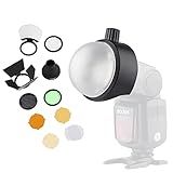 Godox Kit De Acessórios Para Flash Softbox Speedlite Flash S R1 E AK R1 Com Adaptador De Montagem Universal Para Canon Nikon Sony E YONGNUO