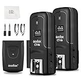 Godox Kit Receptor De Disparo De Flash De Rádio Sem Fio CT 16 Compatível Com Canon Nikon Pentax DSLR Camera Studio 3 Em 1 Transmissor E Receptor De Flash