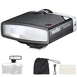 Godox Lux Junior Retro Camera Flash 6000K 200K On Camera Flash 7 Níveis Flash Power Retro Camera Speedlite Suporta Modos Automático E Manual Compatível Com Câmeras Canon Nikon Sony Fuji Olympus