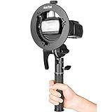 GODOX S2 Suporte De Montagem Bowens Para Flash Speedlite Montagem De Flash De Sapata Fria Para Série Godox V1 AD200Pro AD200 AD400Pro Série V860II Série TT350 TT685 TT600 Flash