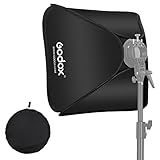 Godox Softbox Portátil Dobrável De 60 Cm X 60 Cm Difusor Refletor Pequeno Dobrável Para Estúdio De Fotografia De Câmera Flash Estroboscópico Speedlite Speedlight Suporte Bowens 