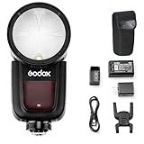 Godox V1 N Flash De Câmera Speedlite Para Nikon Z8 Z9 Z7 Z6 Z5 D850 D810 D750 D610 D7500 D7100 D5300 D3300 D90 D5 D4