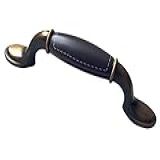 GOJEMA Puxadores De Gaveta C C De 9 5 Cm Puxadores De Armário Puxadores De Porta De Cozinha Cerâmica Café Marrom Ouro Bronze Hardware Porcelana 96 Mm Centros C C 9 5 Cm Tamanho L 5 7 