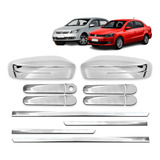 Gol 2009 Kit Aplique Maçaneta Retrovisor Friso Universal