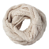 Gola Cachecol Feminino Masculino Adulto Inverno Pescoço Frio Cor Bege Tamanho U