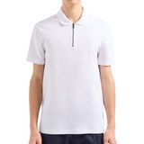 Gola Polo Armani Exchange Pique Marcella Zíper Original
