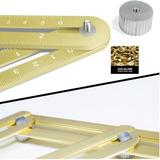 Goldline Esquadro Multi ângulo Em Liga De Metal Dourado