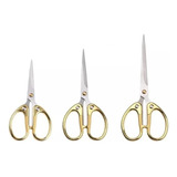 Goldline Kit Tesouras Clássicas Dourada Fit