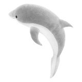 Golfinho De Pelúcia Cinza Grande 95cm Plush Antialérgico