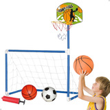 Golzinho Futebol Mini Trave Gol 2 Em 1 Basquete Dm Toys