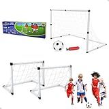 Golzinho Trave Gol Infantil Futebol Brinquedo Menino Goleira 2 Tamanhos 2 Em 1 Bola Rede Bomba DM Toys