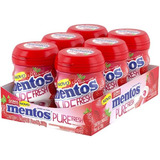 Goma De Mascar Mentos Sem Açúcar Pure Fresh C 6 Potes Sabor