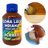 Goma Laca Indiana Seladora 100 Ml Secagem Rápida Acrilex Acabamento Neutro Cor Marrom