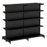 Gondola Centro 170 Amapa Flex Kit 2 Metros Preto Spe