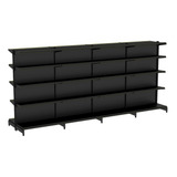Gondola Centro 170 Amapa Flex Kit 4 Metros Preto Spe