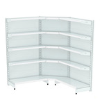 Gondola Parede 196 Amapa Flex Kit 2 Metros 1 Canto Branco Sp