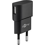 Goobay Adaptador De Fonte De Alimentação USB 44947 Para Soquete 1 A -5W--fonte De Alimentação USB Com Entrada USB Lateral-para Cabo De Carregamento De Smartphone-plugue Para Cabo De Carregamento USB