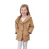 Goodplayer Casaco Infantil Para Meninos E Meninas Jaqueta De Outono E Inverno Para Bebês Botões Casacos Roupas Caqui 2 3 Anos