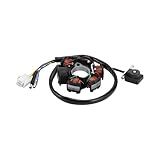 GOOFIT GY6 Gerador Magneto Estator 6 Bobinas 5 Fios Substituição Para 50cc 70cc 90cc 110cc 125cc Chinês ATV Dirt Bikes Pit Bikes Scooters