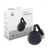 Google Chromecast 3 Geração Streaming Full Hd Carvão Preto