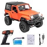 GoolRC Carro De Controle Remoto F1 RC Escala 1 14 2 4 GHz Carro De Corrida De Alta Velocidade 4WD 30 Km H Todos Os Terrenos Off Road RC Monster Vehicle Crawler Com Luz LED Para Crianças E Adultos Capa Dura Laranja