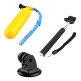 Gopro Bastao Retratil Monopod Flutuante Flutuador TriPod