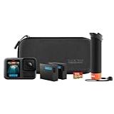 GoPro HERO13 Black Bundle Kit Com Câmera De Ação à Prova D água 10m 5 3K60 HLG HDR 27MP HyperSmooth 6 0 GPS Wi Fi 6 E Acessórios Extras The Handler Bateria Enduro Cartão De 64GB E Um Estojo
