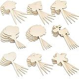 GORGECRAFT 45 Etiquetas De Bambu Para Plantas 9 Estilos Marcadores De Madeira Para Plantas Marcadores De Jardim Placas Decorativas Em Branco Madeira Material De Pátio Estacas De Jardim Para