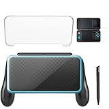 Gorliskl Suporte Para Alça De Mão Para Nintendo 2DS XL Com 1 Caneta Stylus E 1 Capa Transparente E 1 Protetor De Tela
