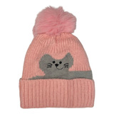 Gorro Infantil Gatinho Crochê Com Forro E Pompom D 5