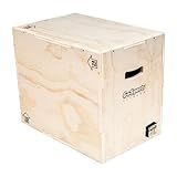 GoSports Caixa De Lançamento Fitness 3 Em 1 Plyo Jump Box Para Exercícios De Todos Os Níveis De Habilidade Natural