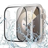 Goton Capa à Prova D água Para Apple Watch 45 Mm Series 9 8 7 Capa Capa Protetora Completa De Policarbonato Rígido Capa De Para Choque Acessórios Projetados Para IWatch De 45 Mm Transparente
