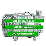 GOWE Compressor De Ar Condicionado Para SD508 Sanden 508 Estilo A C Compressor De Ar Condicionado Polia De Correia Serpentina Cromada PV10 24V