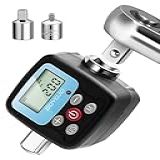 GOYOJO Adaptador De Chave De Torque Digital Conversor De Ferramenta De Torque Eletrônico De Precisão E Medidor Com Visor LCD Inclui Adaptadores De 1 5 1 Cm 1 10 2 Cm 3 20 3 Cm Para Automotivo 