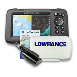 Gps Sonar Lowrance Hook Reveal 5 Row C Capa E Carta Náutica