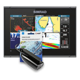 Gps Sonar Simrad Go9 C Transdutor E Carta Náutica