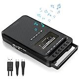 Gracioso Conversor De Leitor De Cassete Cassete Portátil Para Música MP3 Via U Disk Cartão SD Ou PC Grava Em Cassetes USB Cartão SD Via Microfone Leitor De Fita Cassete Com Conector De Fone De
