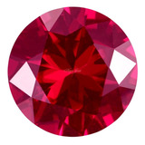 Gracioso Rubi Pedra Preciosa Vermelho Brasa 7mm 1 70 Cts