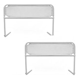 Grade Cama Box Proteção Criança Bebe Idoso 68cm King Kit 2un